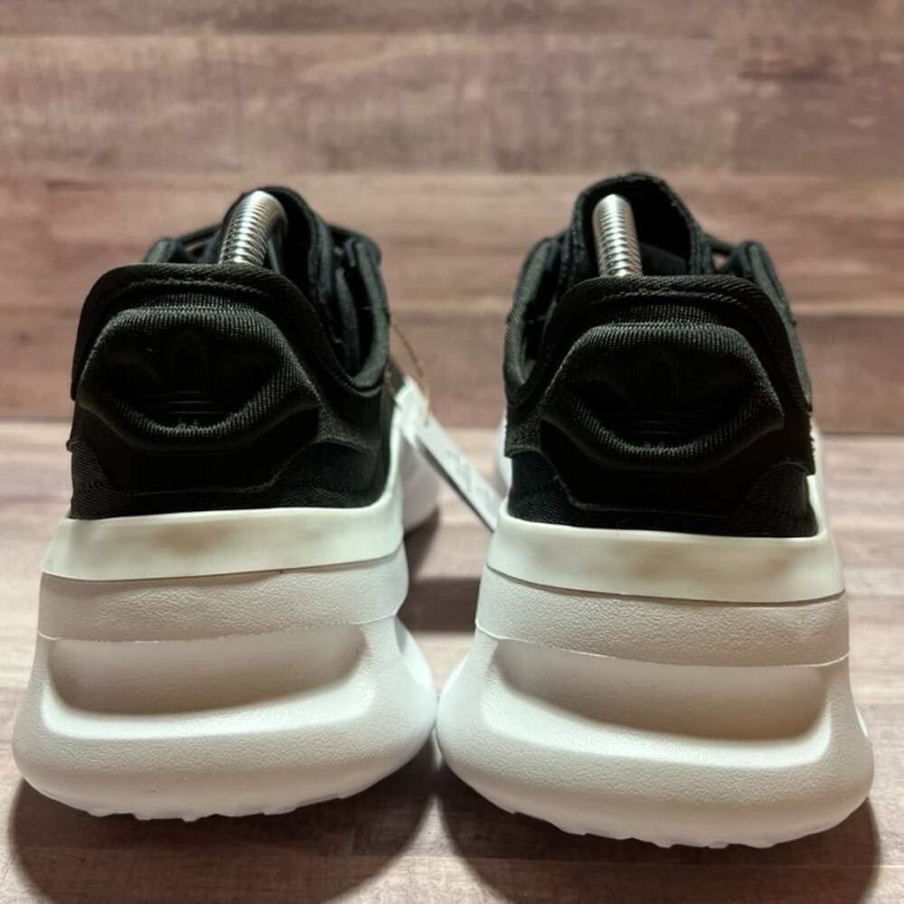 Adidas Originals AdiFOM TRXN Mens Black White Lace Up Platform Sneakers Size 8.5 - Picture 7 of 11